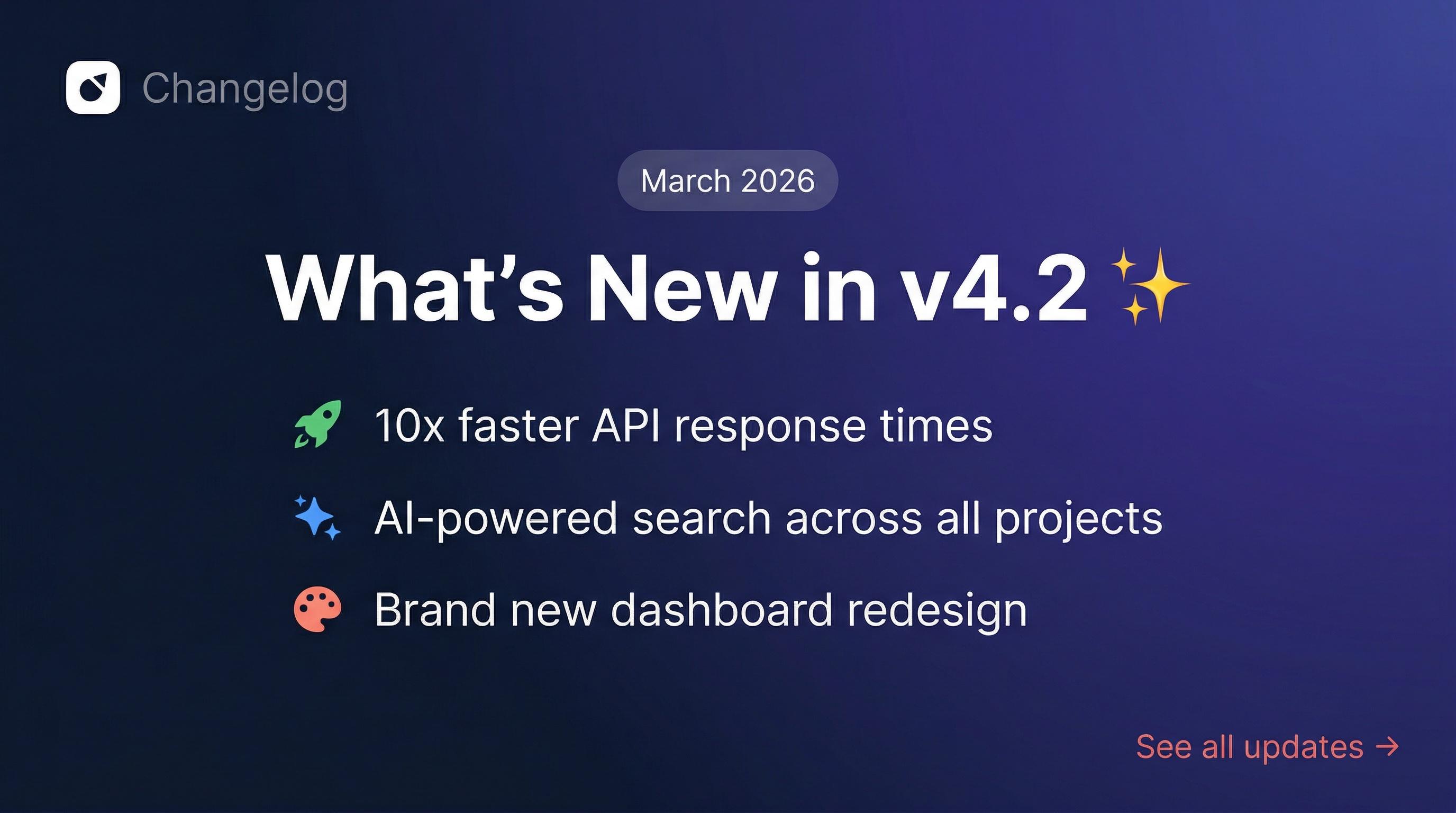 Changelog What's New OG