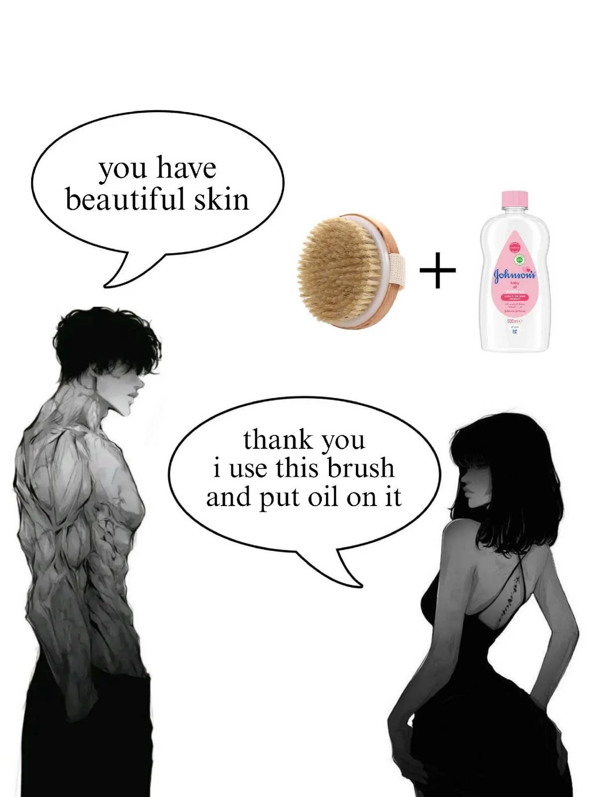 you have
beautiful skin
thank you
i use this brush
and put o