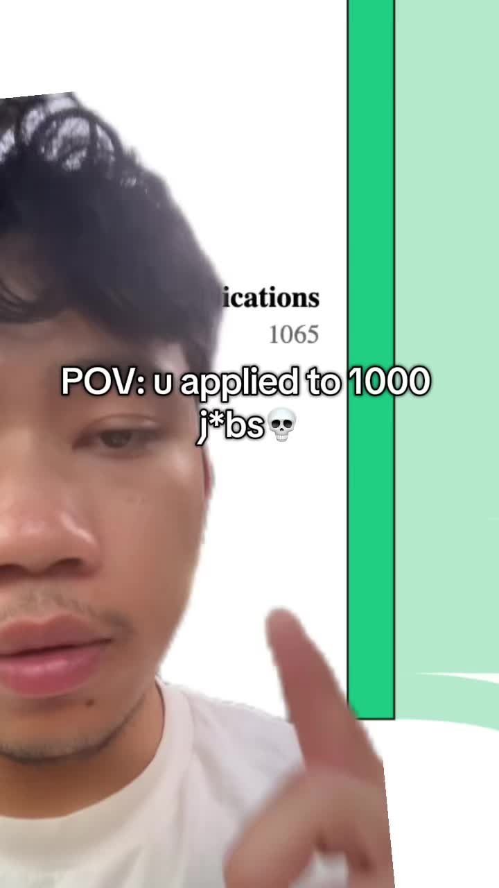 POV: u applied to 1000 j*bs 💀

I just applied to 1,065 j*bs