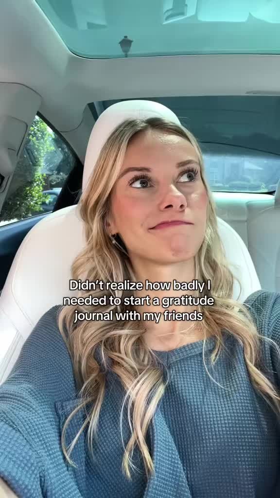 Didn't realize how badly I
needed to start a gratitude
journ