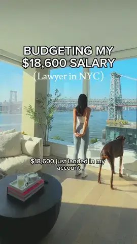 BUDGETING MY
$18,600 SALARY
(Lawyer in NYC)

It's the end of