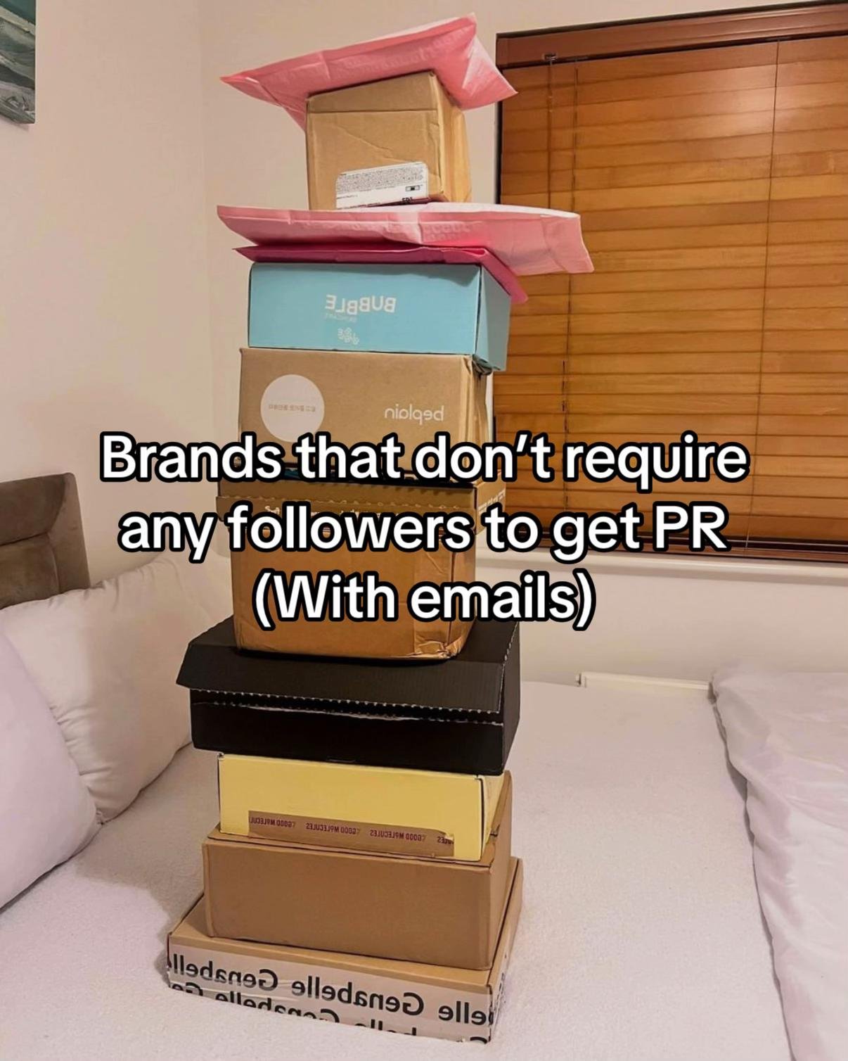 Brands that don't require
any followers to get PR
(With emai