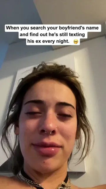 When you search your boyfriend's name
and find out he's stil