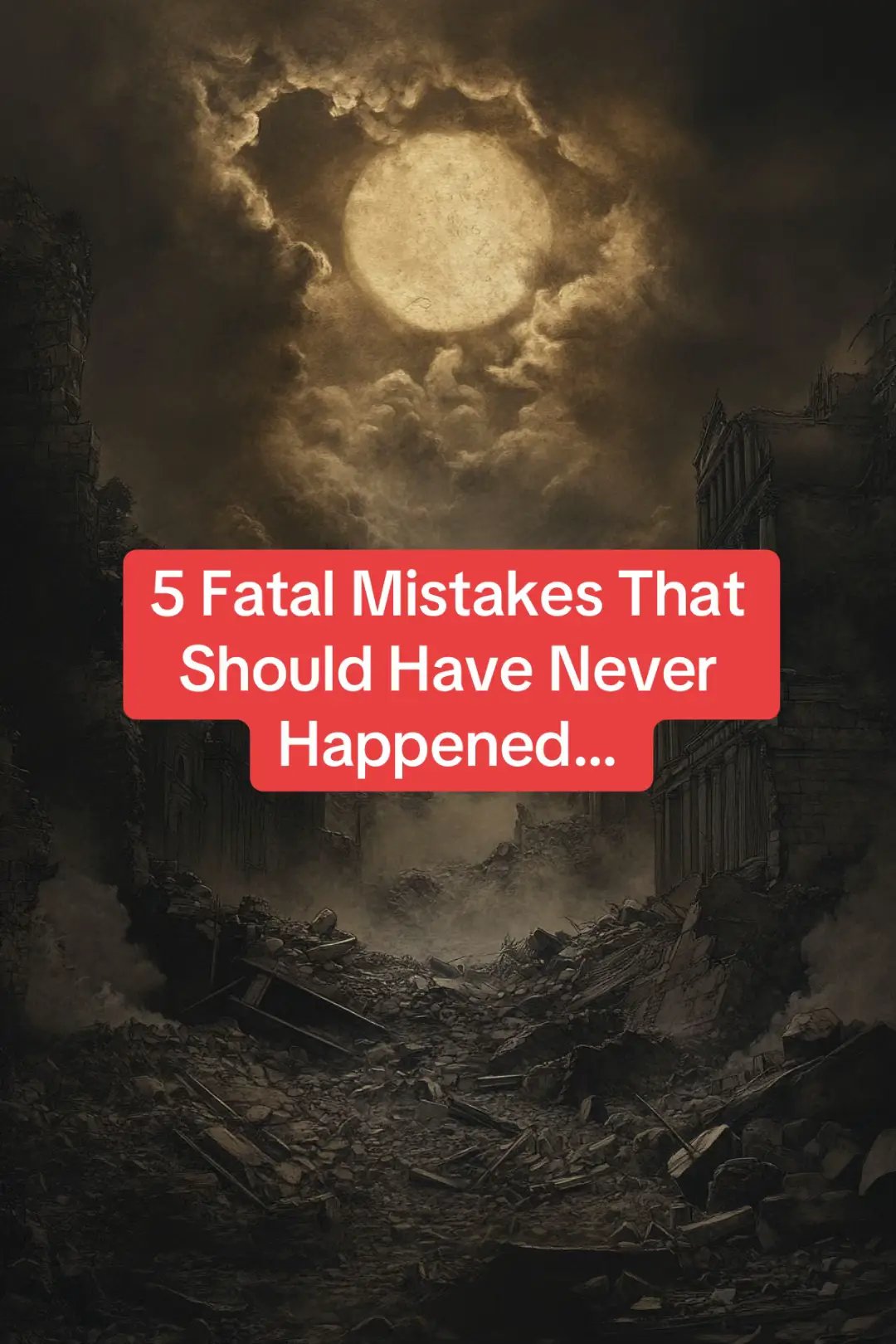 5 Fatal Mistakes That
Should Have Never
Happened...
