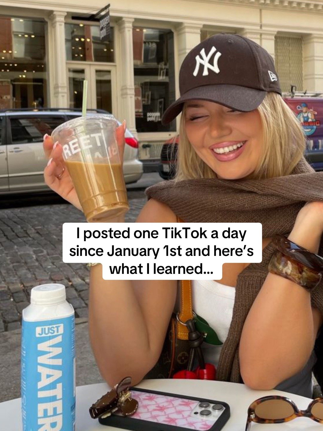 I posted one TikTok a day
since January 1st and here's
what 